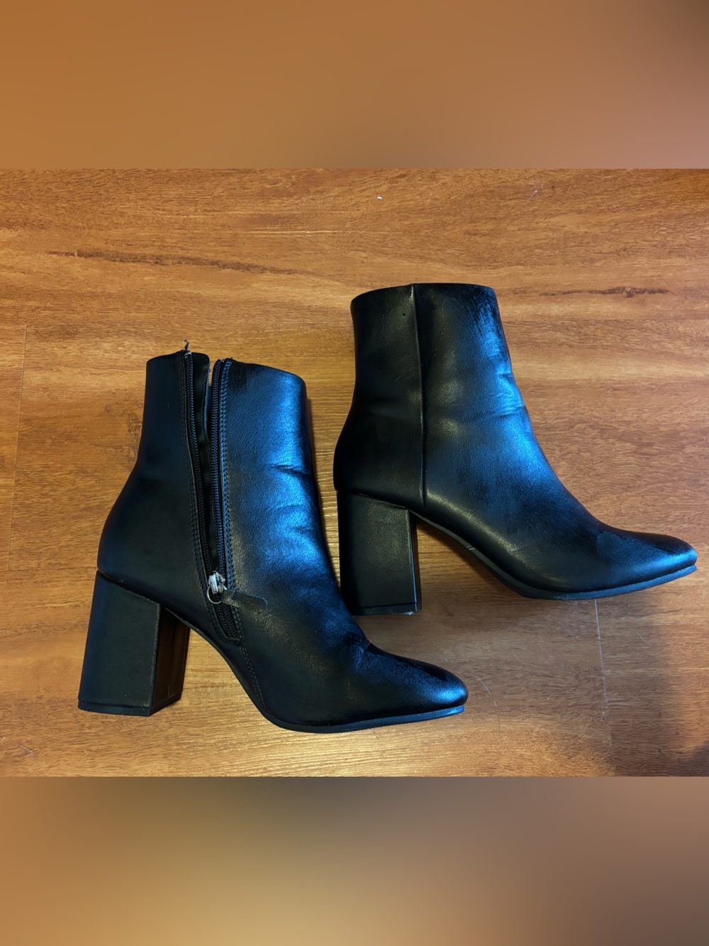 Classic Black Women's Ankle Boot with Block Heel